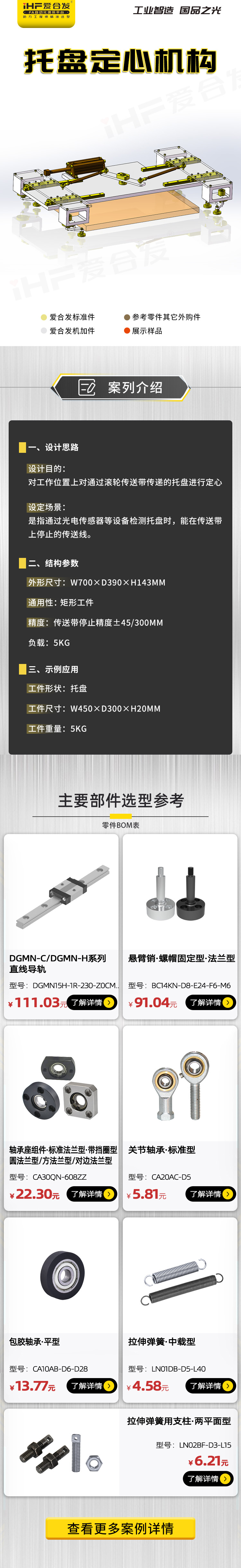 愛合發(fā)：案例介紹，托盤定心機構(gòu)！